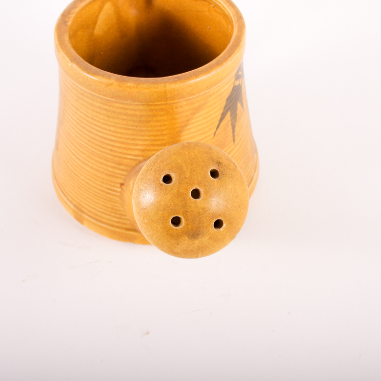 Japanese Pottery Watering Can and Numano Sake Carafe