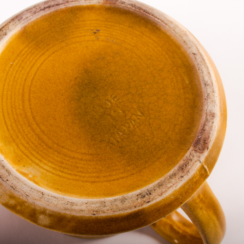Japanese Pottery Watering Can and Numano Sake Carafe