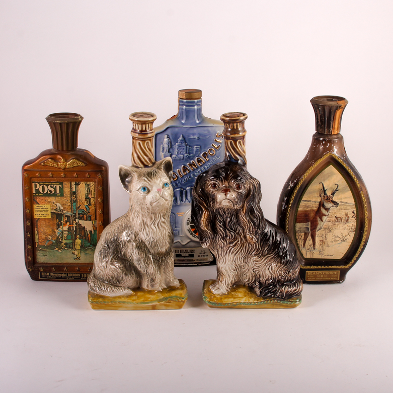 Collection of Vintage Liquor Decanters