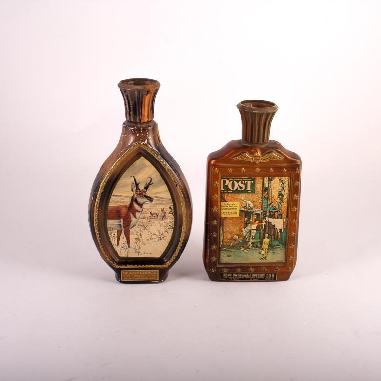 Collection of Vintage Liquor Decanters