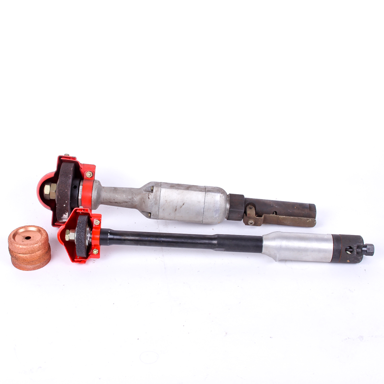 Four Industrial Hand Grinders