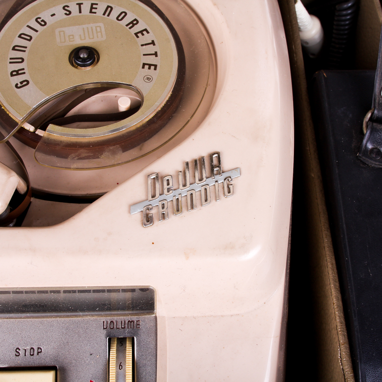 Pair of Vintage DeJur Grundig Dictation Machines