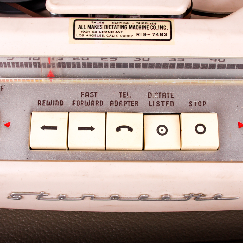 Pair of Vintage DeJur Grundig Dictation Machines