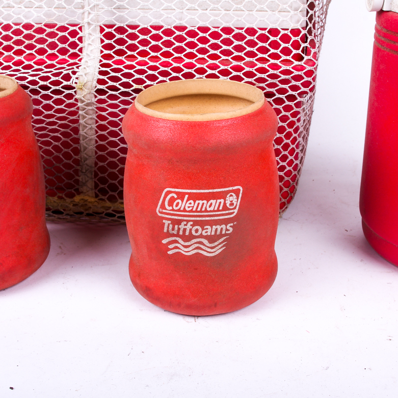 Vintage Coleman Cooler and Accessories