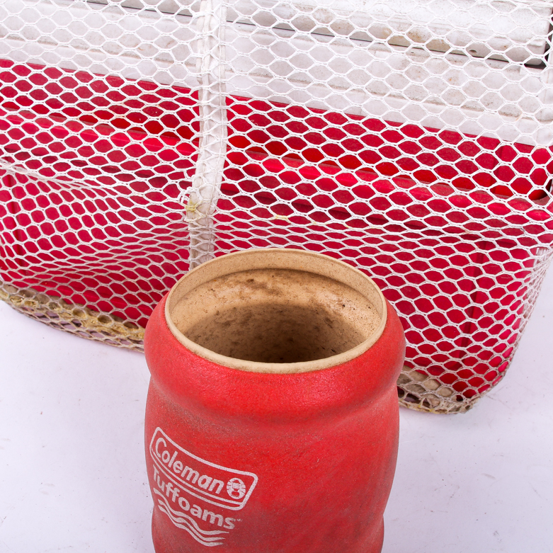 Vintage Coleman Cooler and Accessories