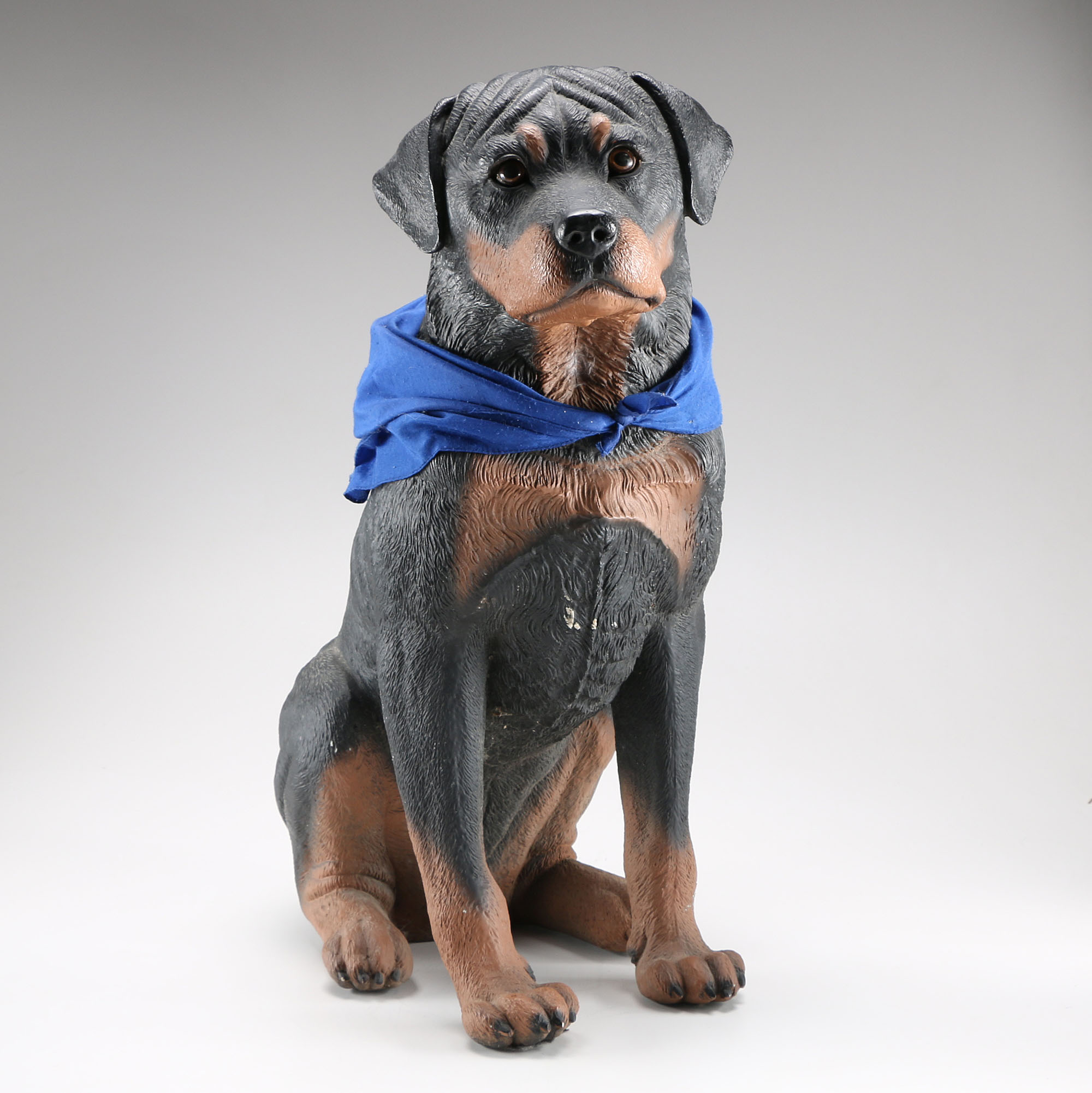 Resin Life-Sized Rottweiler Statue