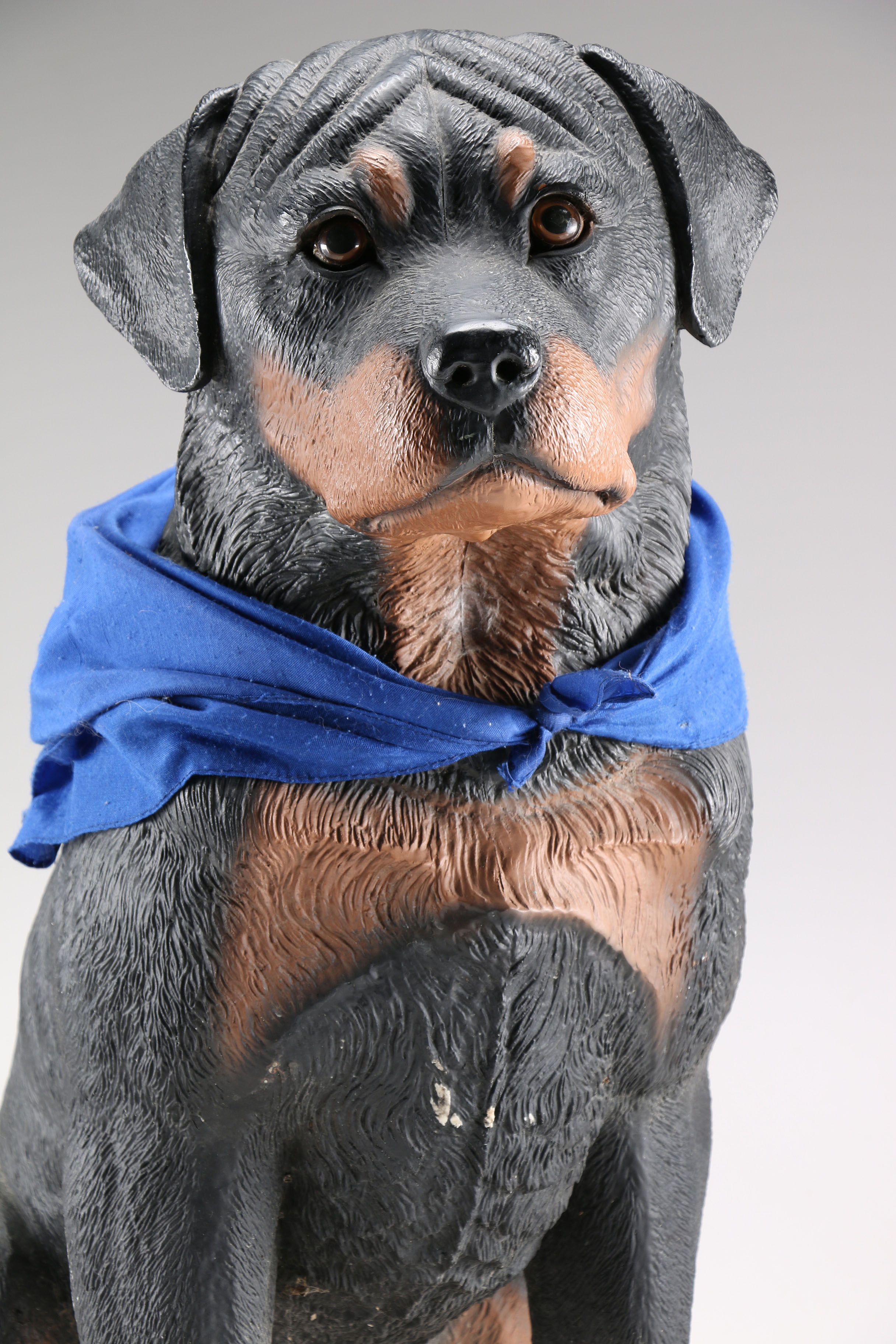 Resin Life-Sized Rottweiler Statue