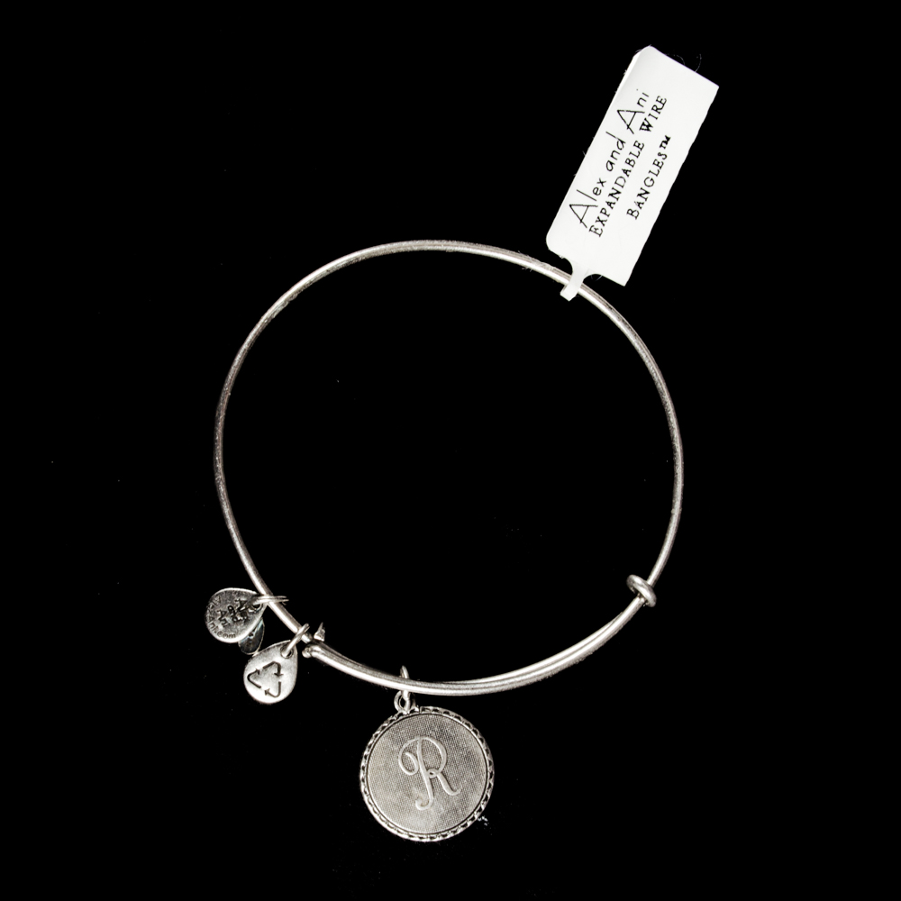 Alex and Ani "R" Monogram Bracelet