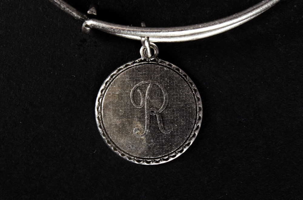 Alex and Ani "R" Monogram Bracelet