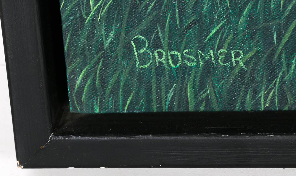 Mark Brosmer Signed Acrylic Painting on Canvas