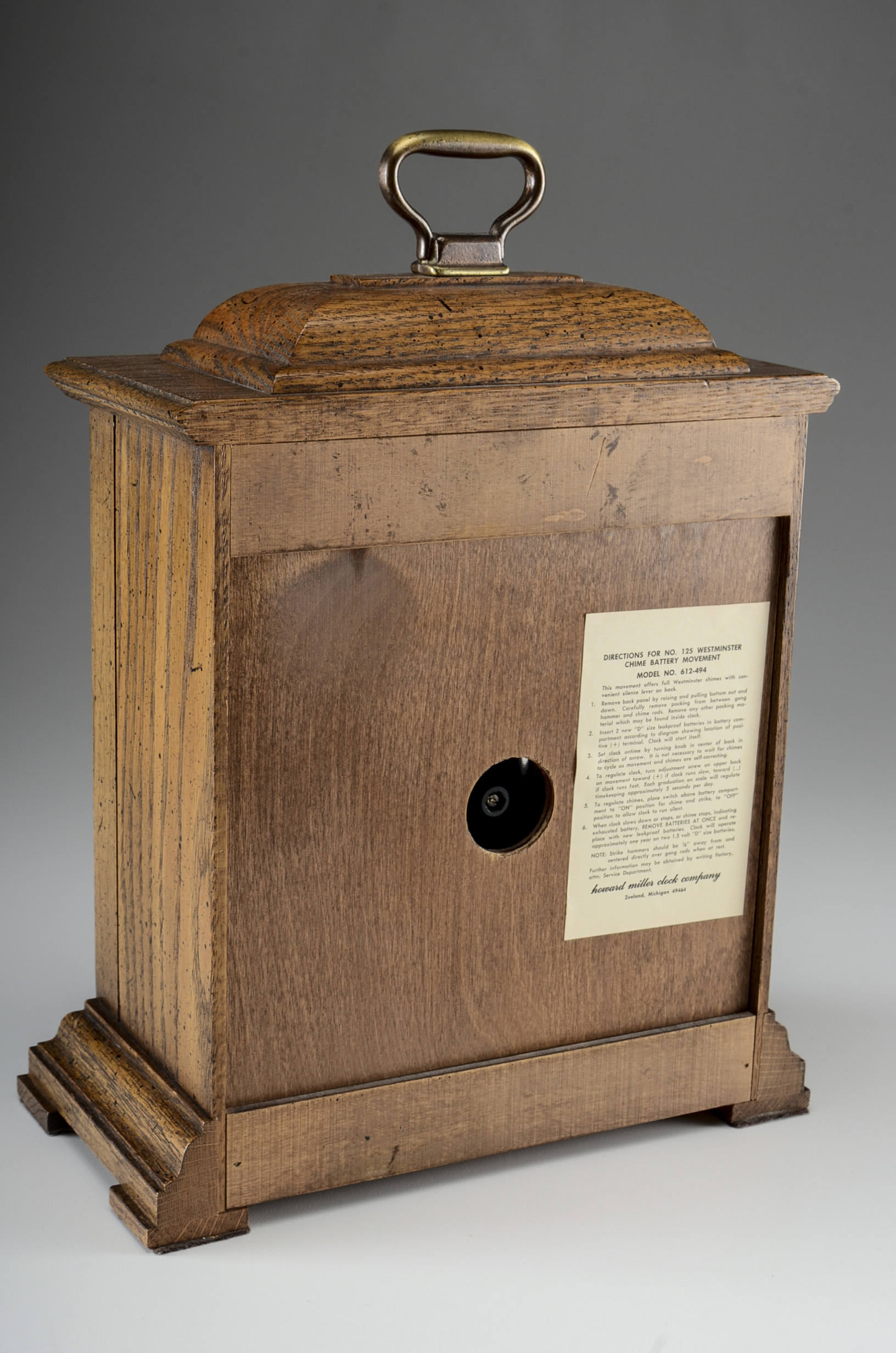 Howard Miller Oak Bracket Clock