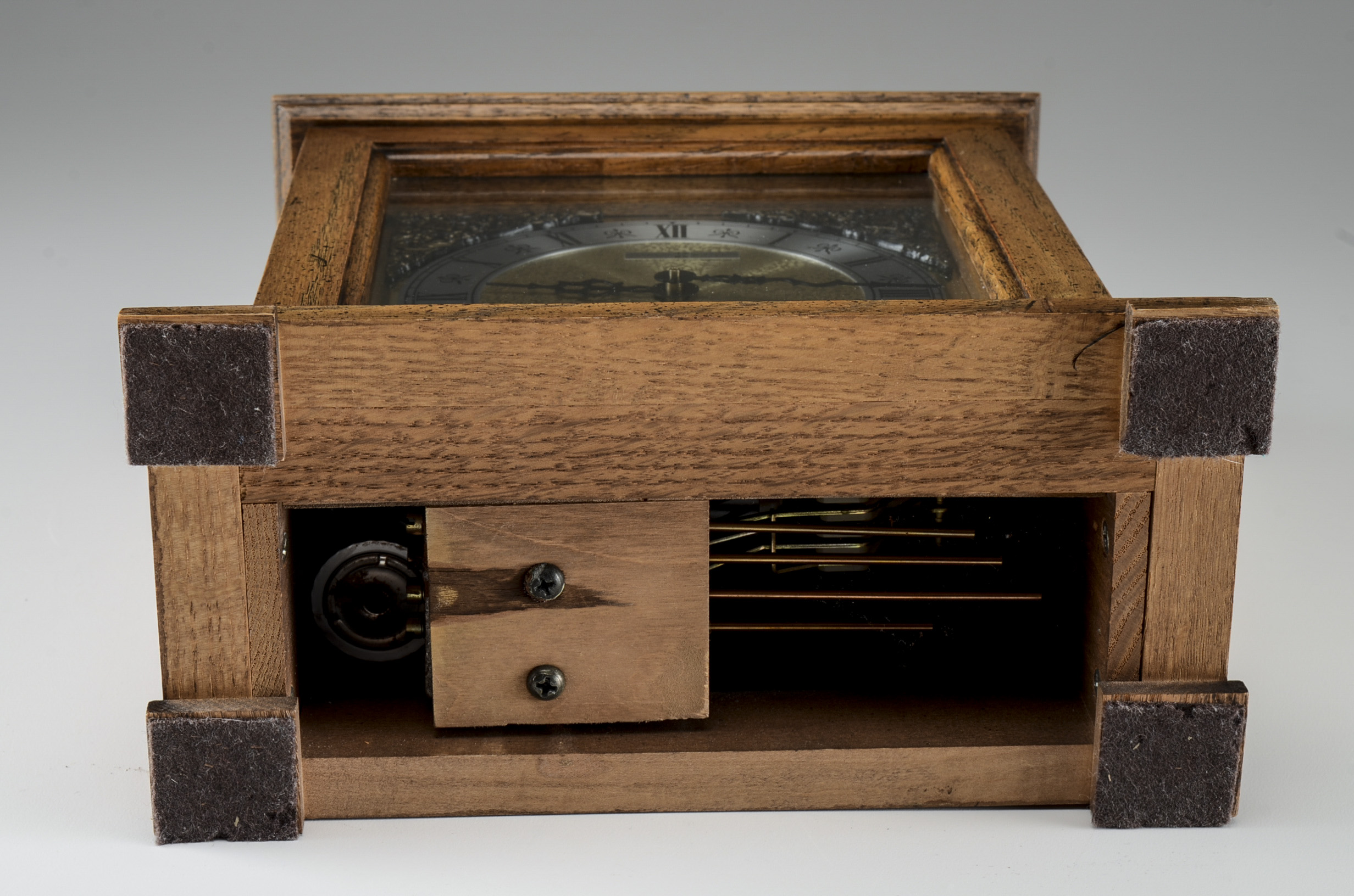 Howard Miller Oak Bracket Clock