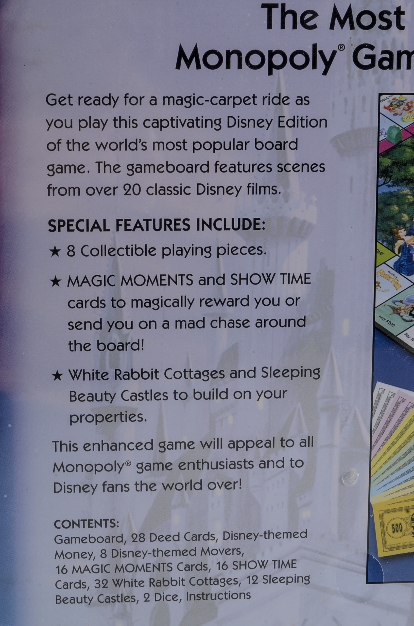 Walt Disney Edition Monopoly Games