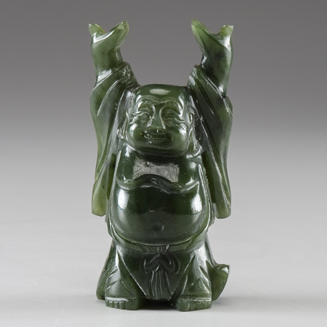Polished Carved Jade Budai
