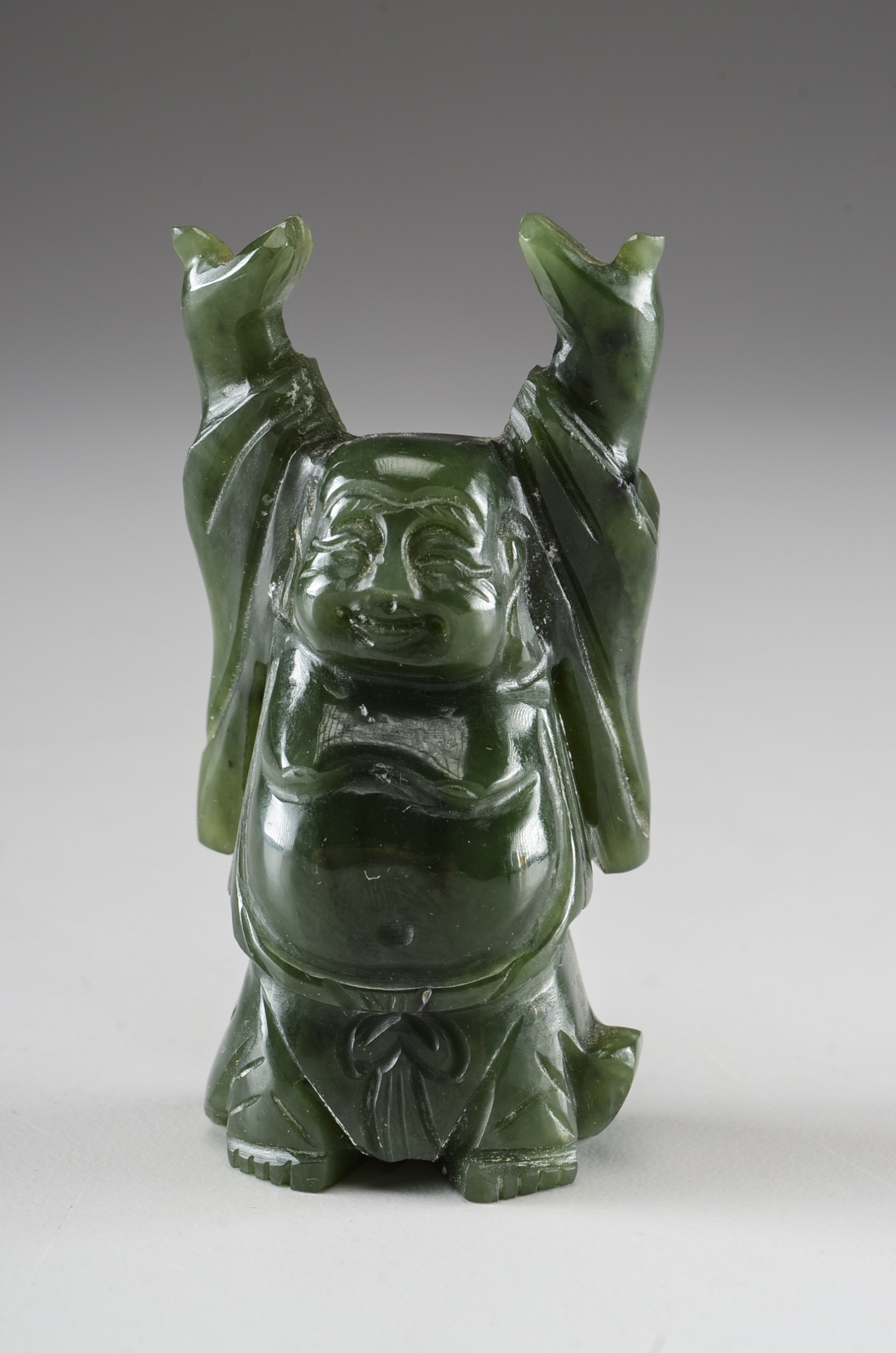 Polished Carved Jade Budai