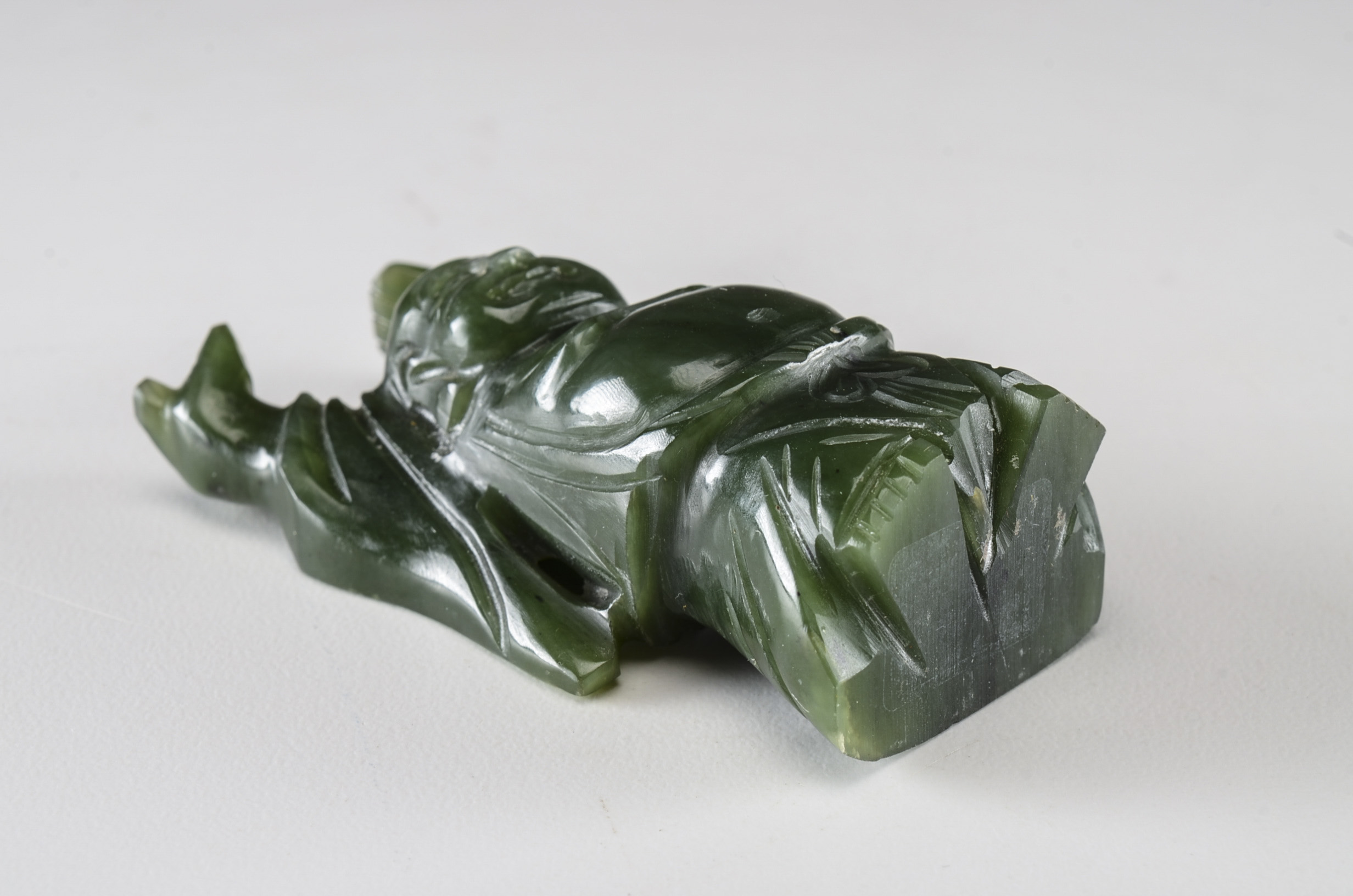 Polished Carved Jade Budai