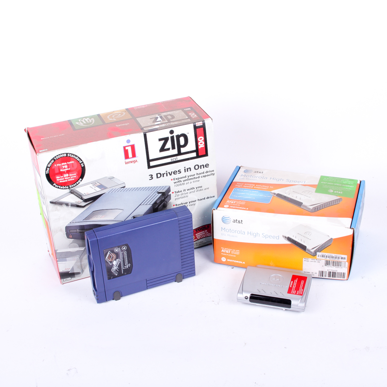 AT&T Motorola High Speed DSL Modem and Zip drive