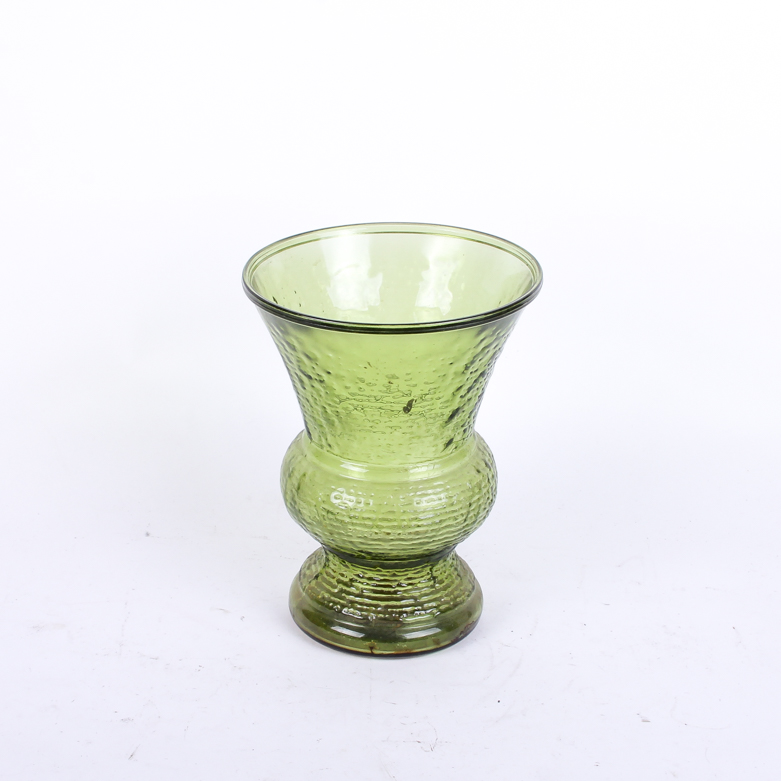 Vintage Green Glass Vase