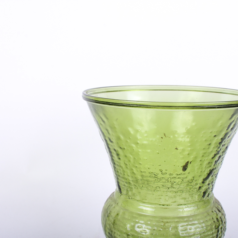 Vintage Green Glass Vase