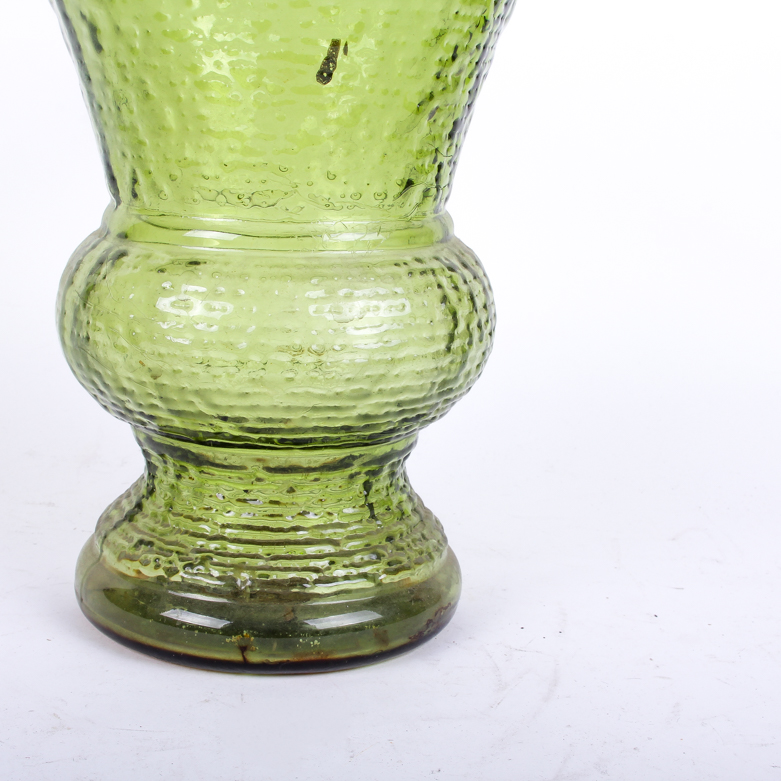 Vintage Green Glass Vase