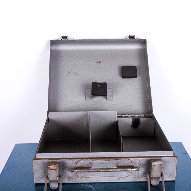 Assortment of Metal Tool Boxes