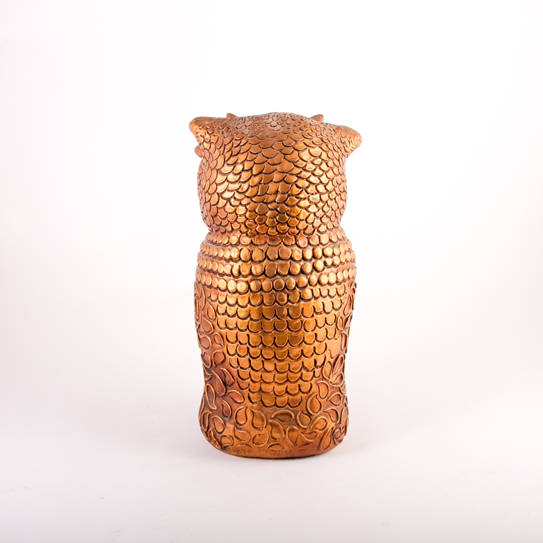 Vintage Ceramic Owl Statue