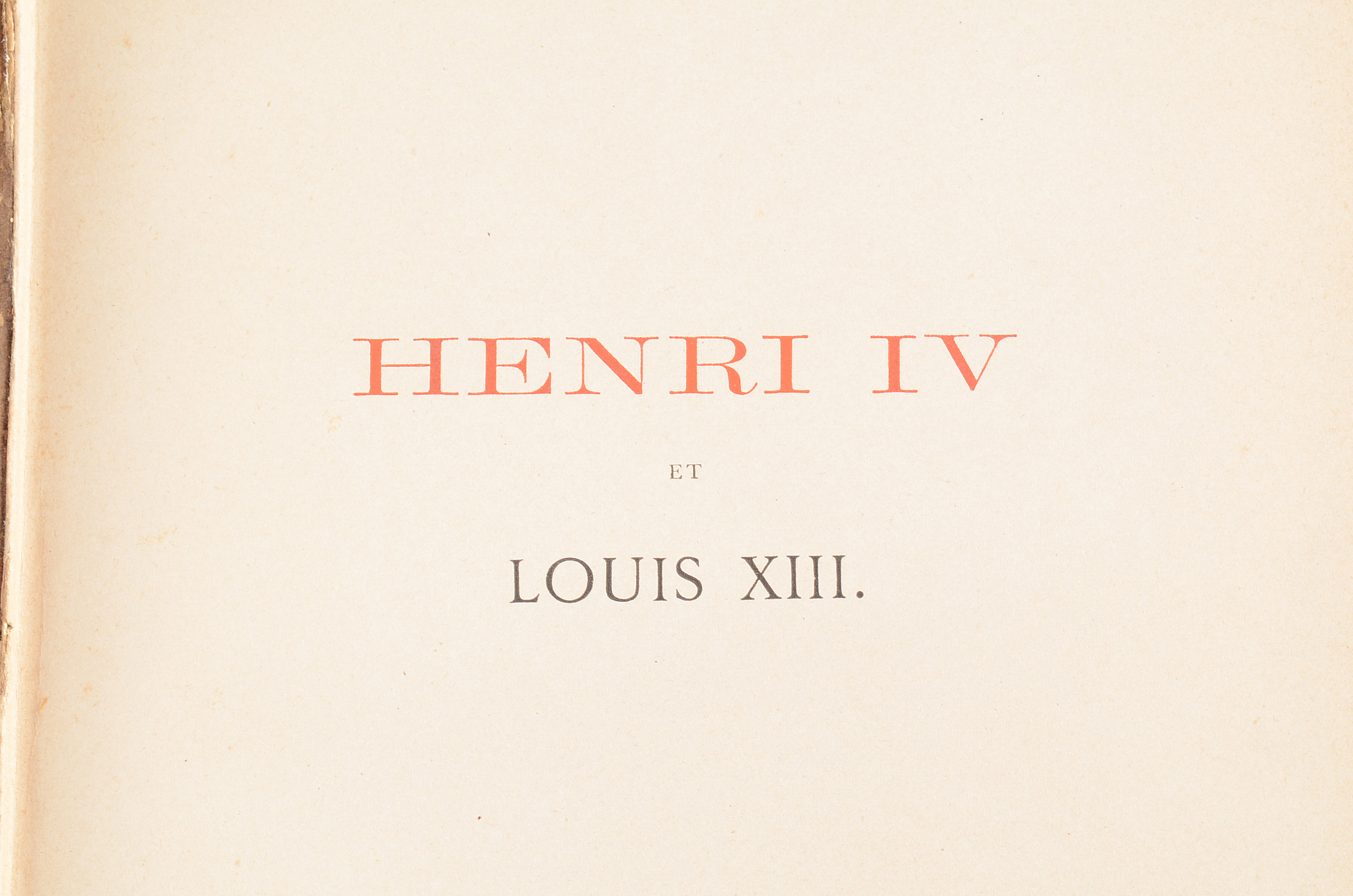 A Pair of Antique Hardcover Volumes of French History