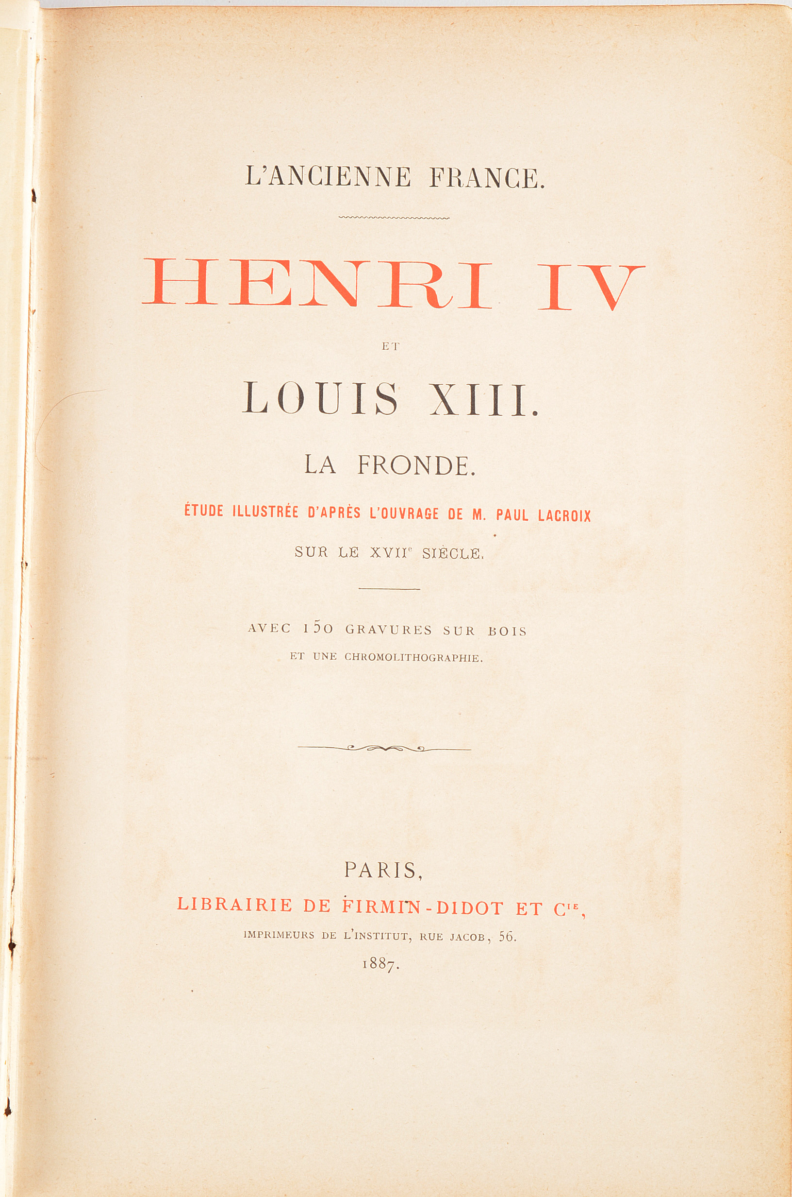 A Pair of Antique Hardcover Volumes of French History