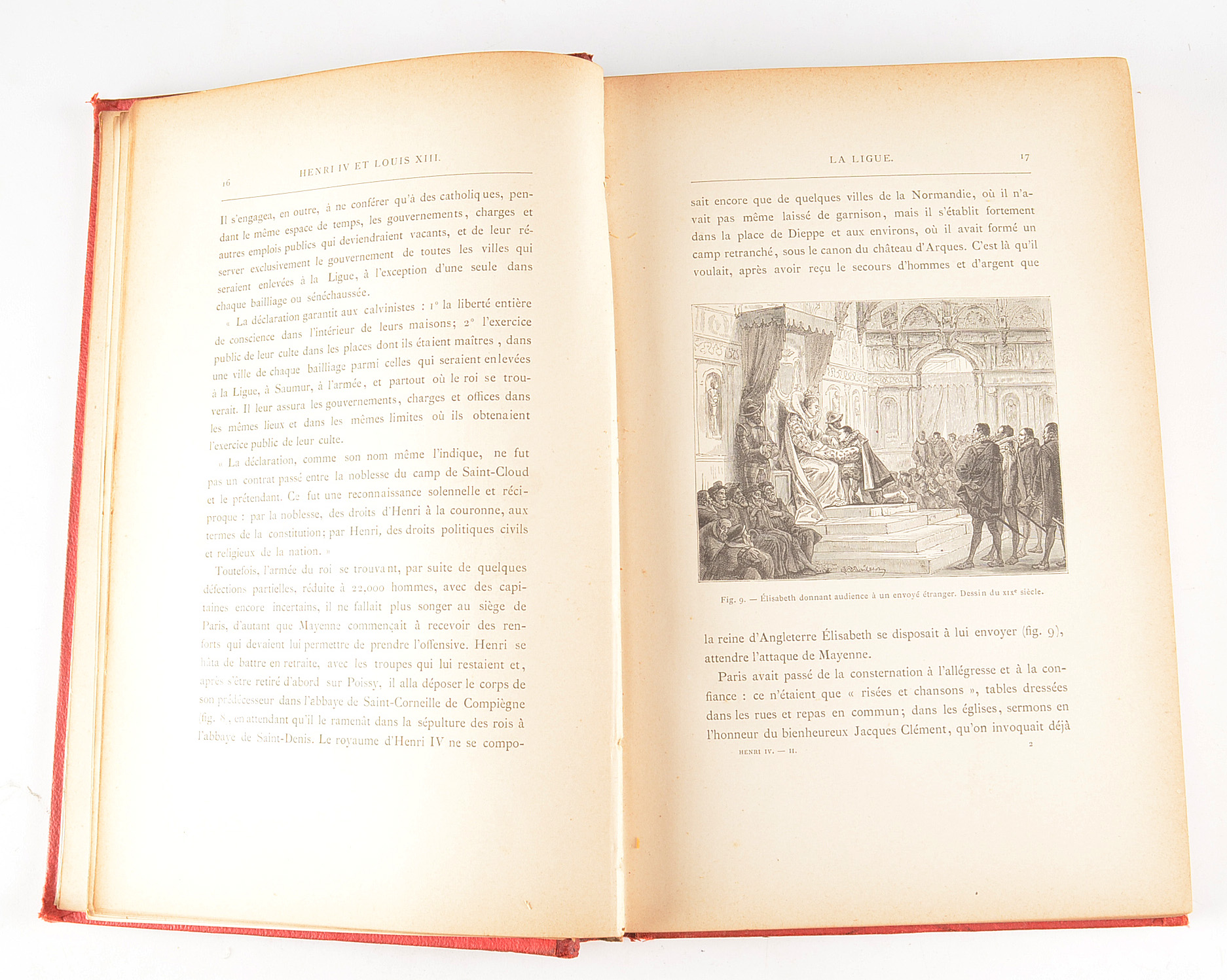 A Pair of Antique Hardcover Volumes of French History