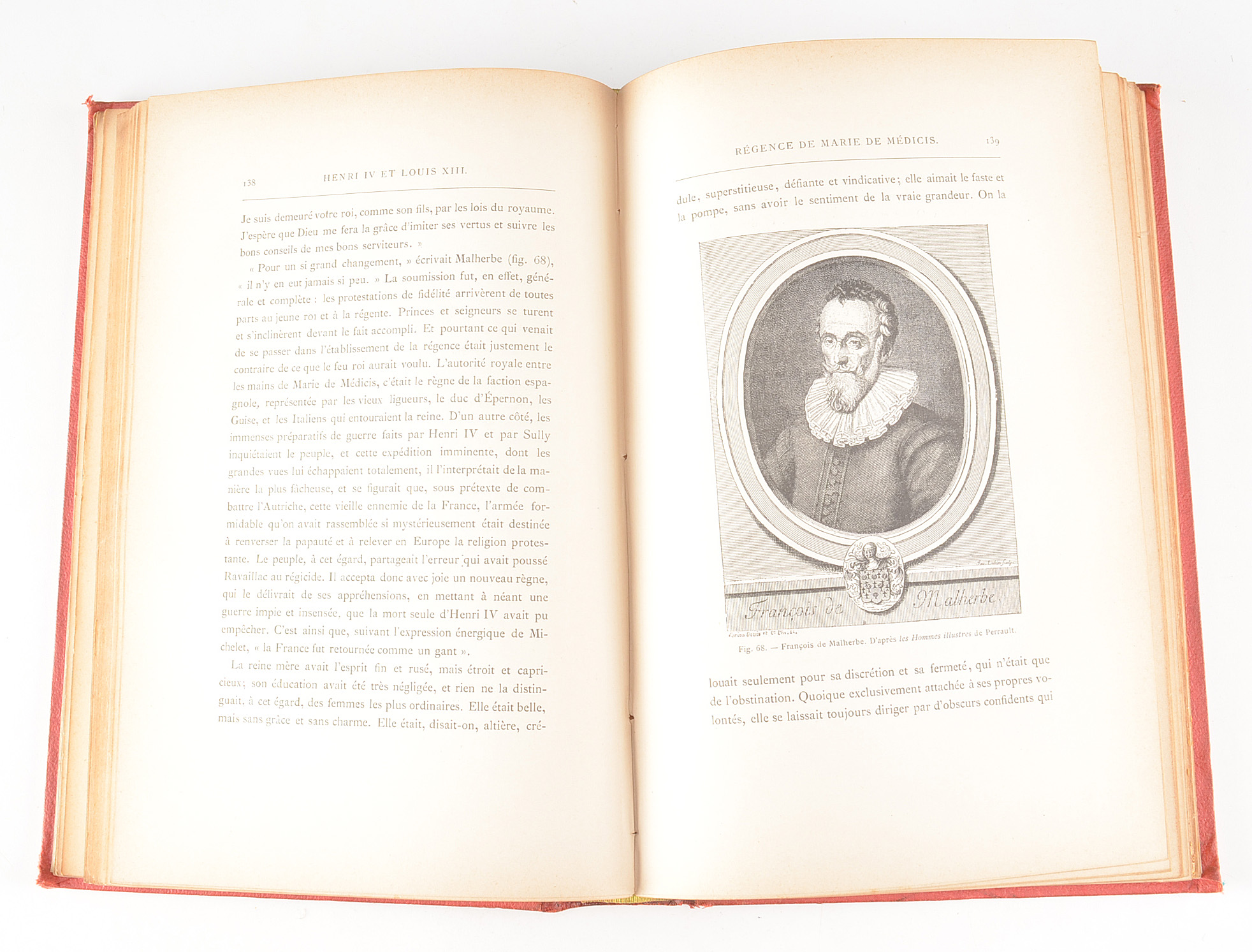 A Pair of Antique Hardcover Volumes of French History