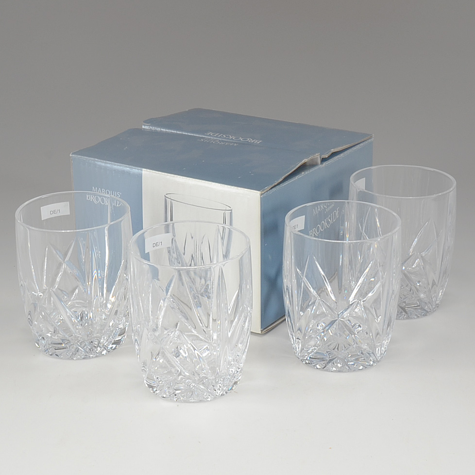 Waterford Crystal "Marquis" Old Fashioned Glasses in Box