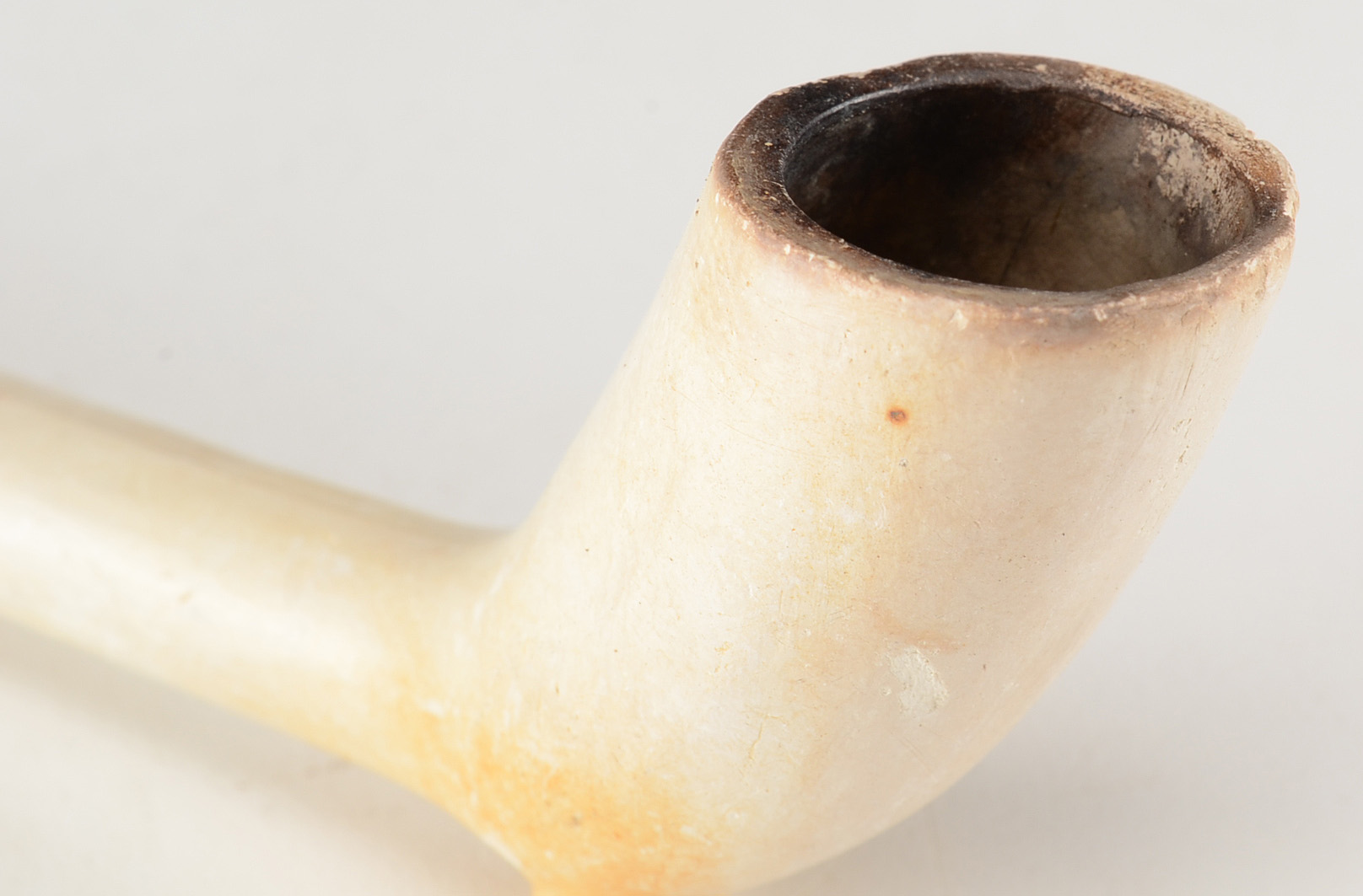 Four Antique White Clay Pipes