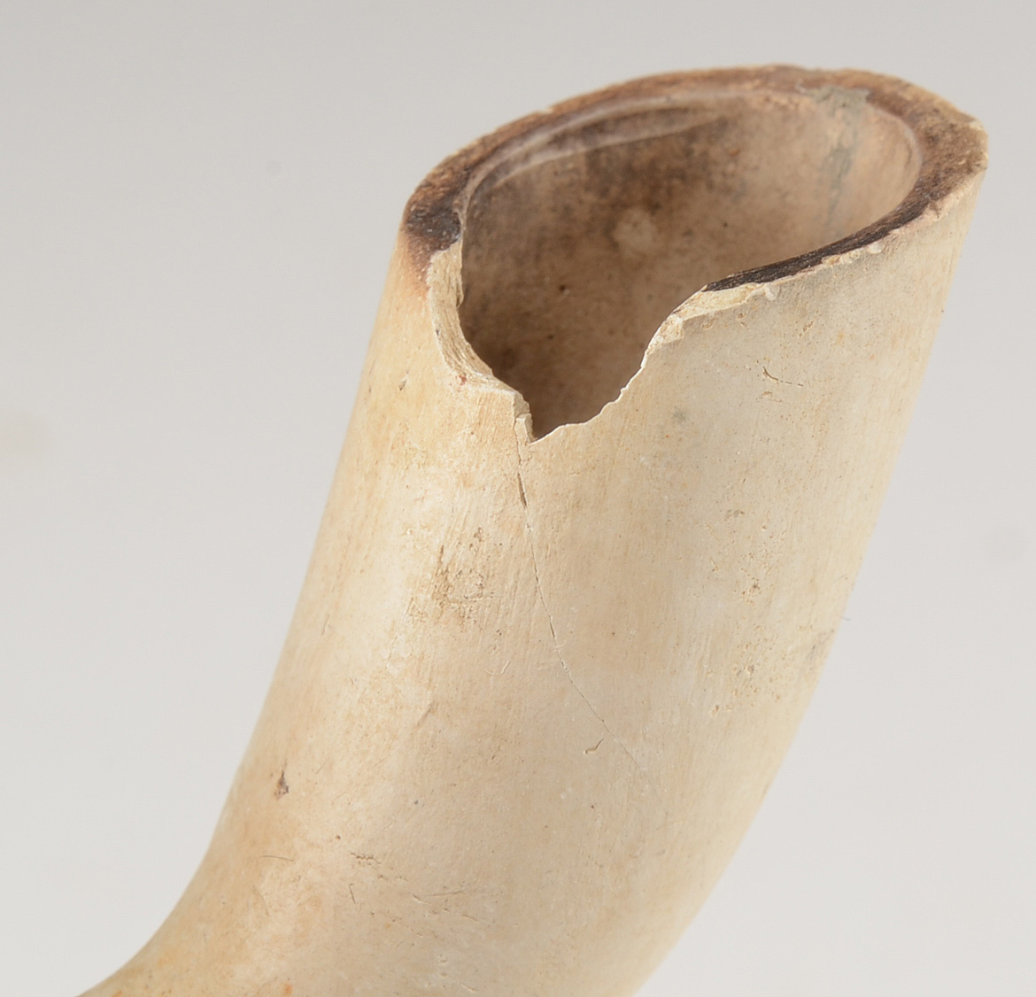 Four Antique White Clay Pipes