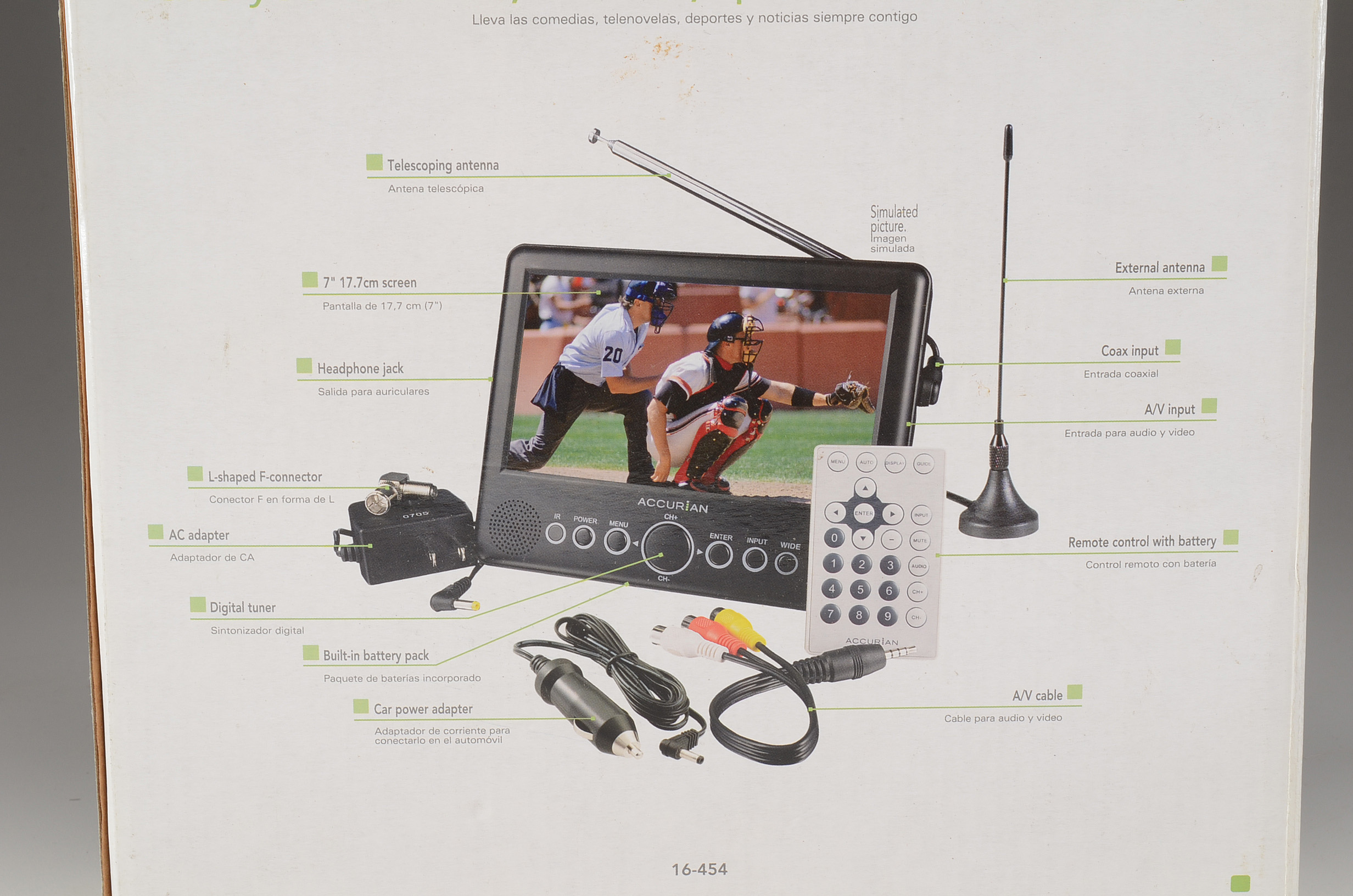 Widescreen Portable Handheld TV