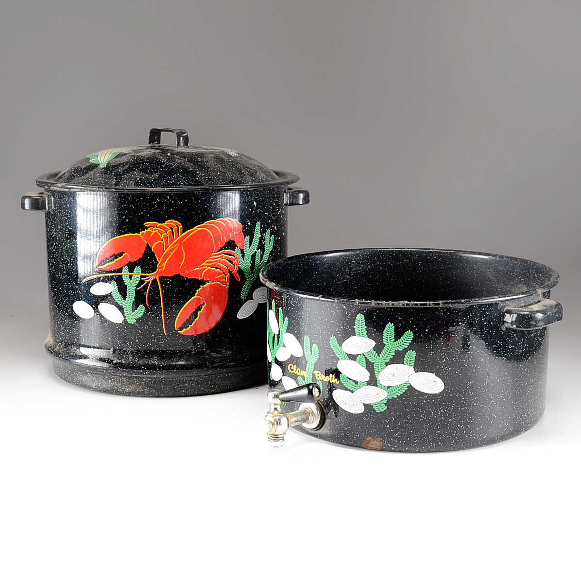 Granite-ware Steamer/Cooking Pot