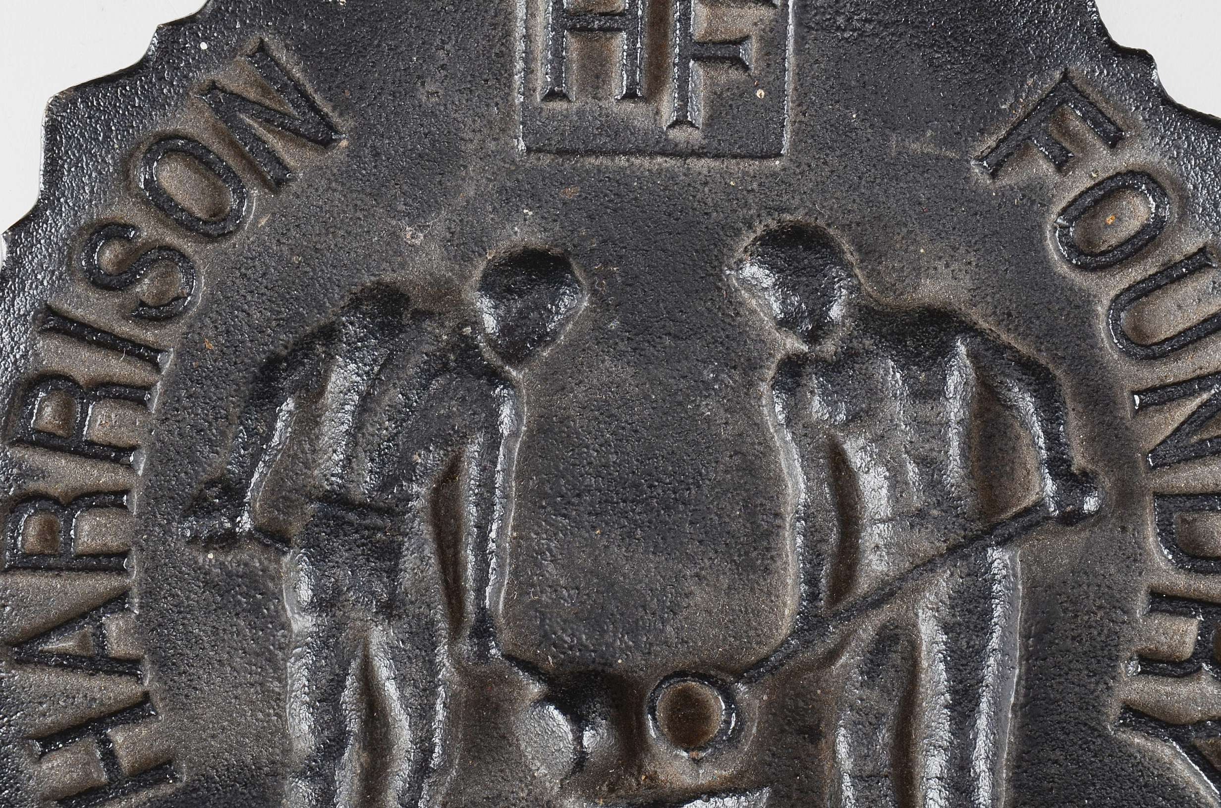 Vintage Harrison Foundry Cast Iron Commemorative Ashtray