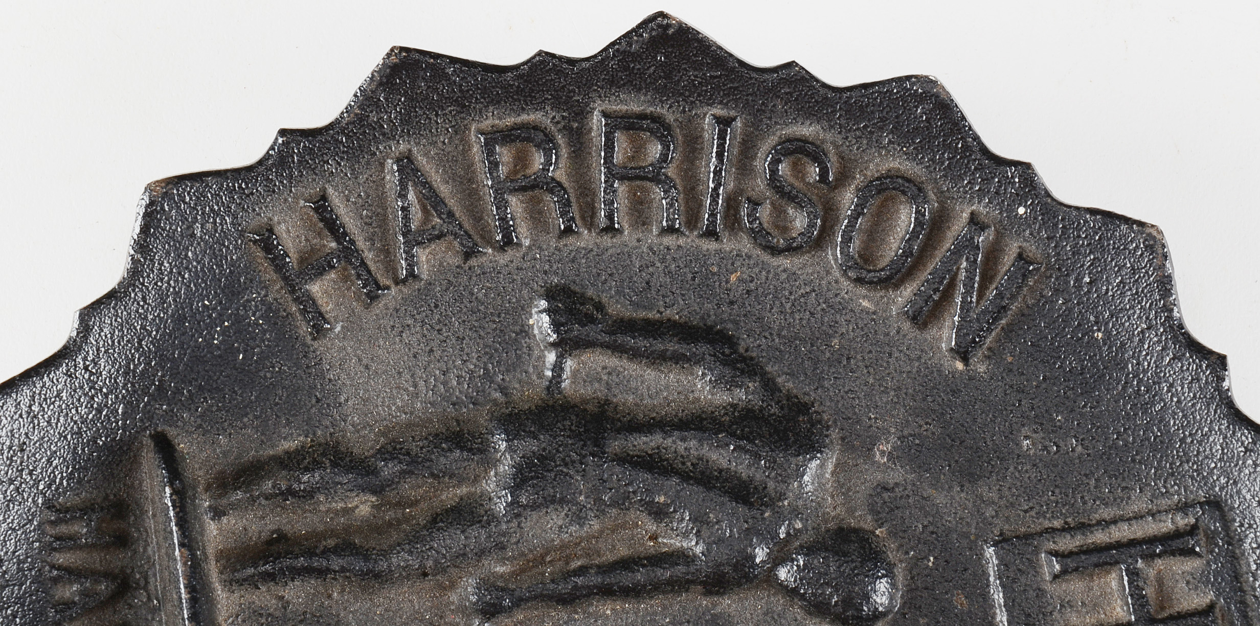 Vintage Harrison Foundry Cast Iron Commemorative Ashtray