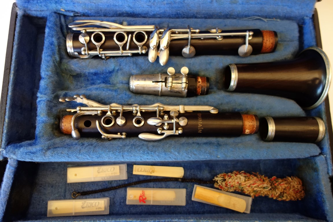 Vintage Wood Clarinet Marked Dumain France