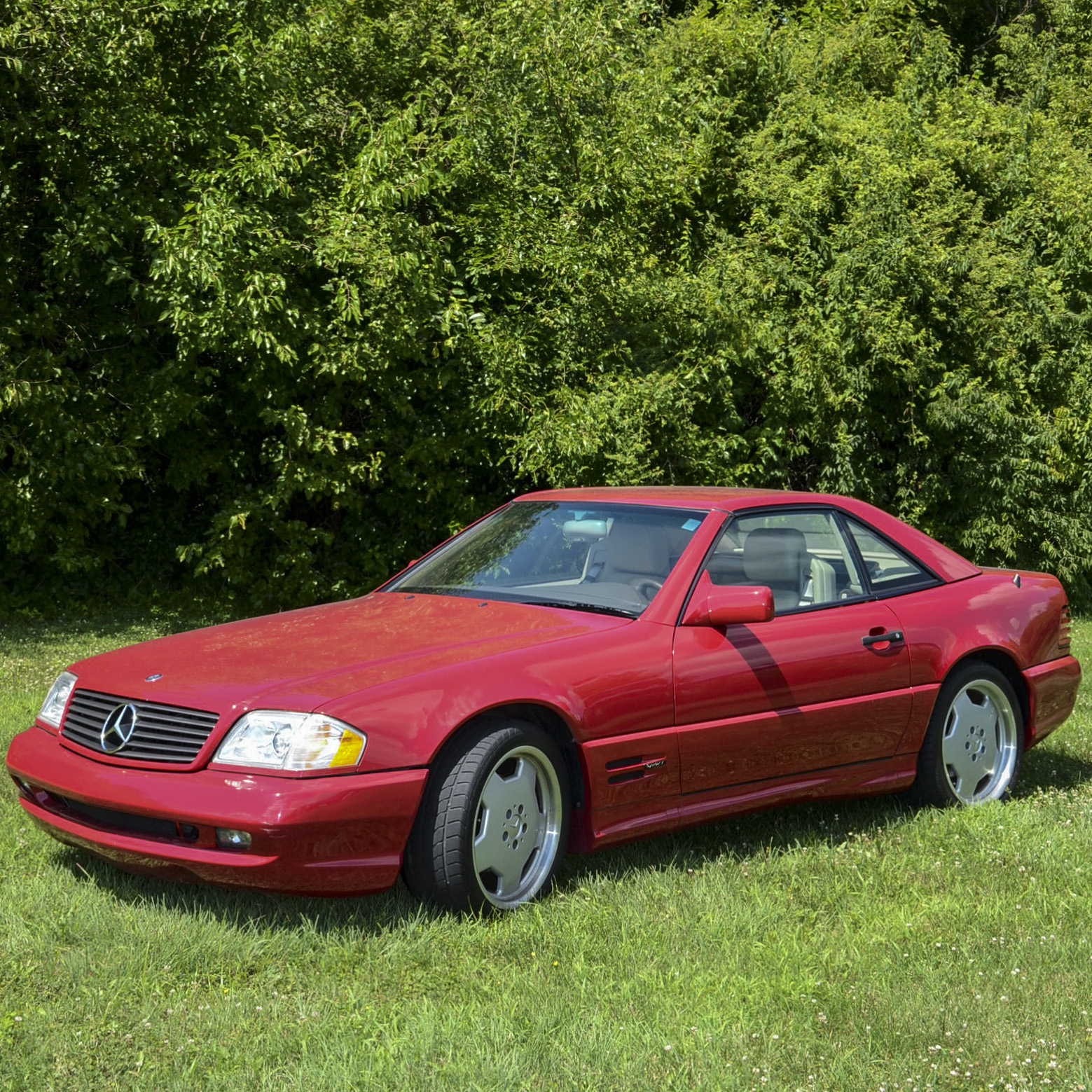 1996 Imperial Red Mercedes SL500 Sport Roadster