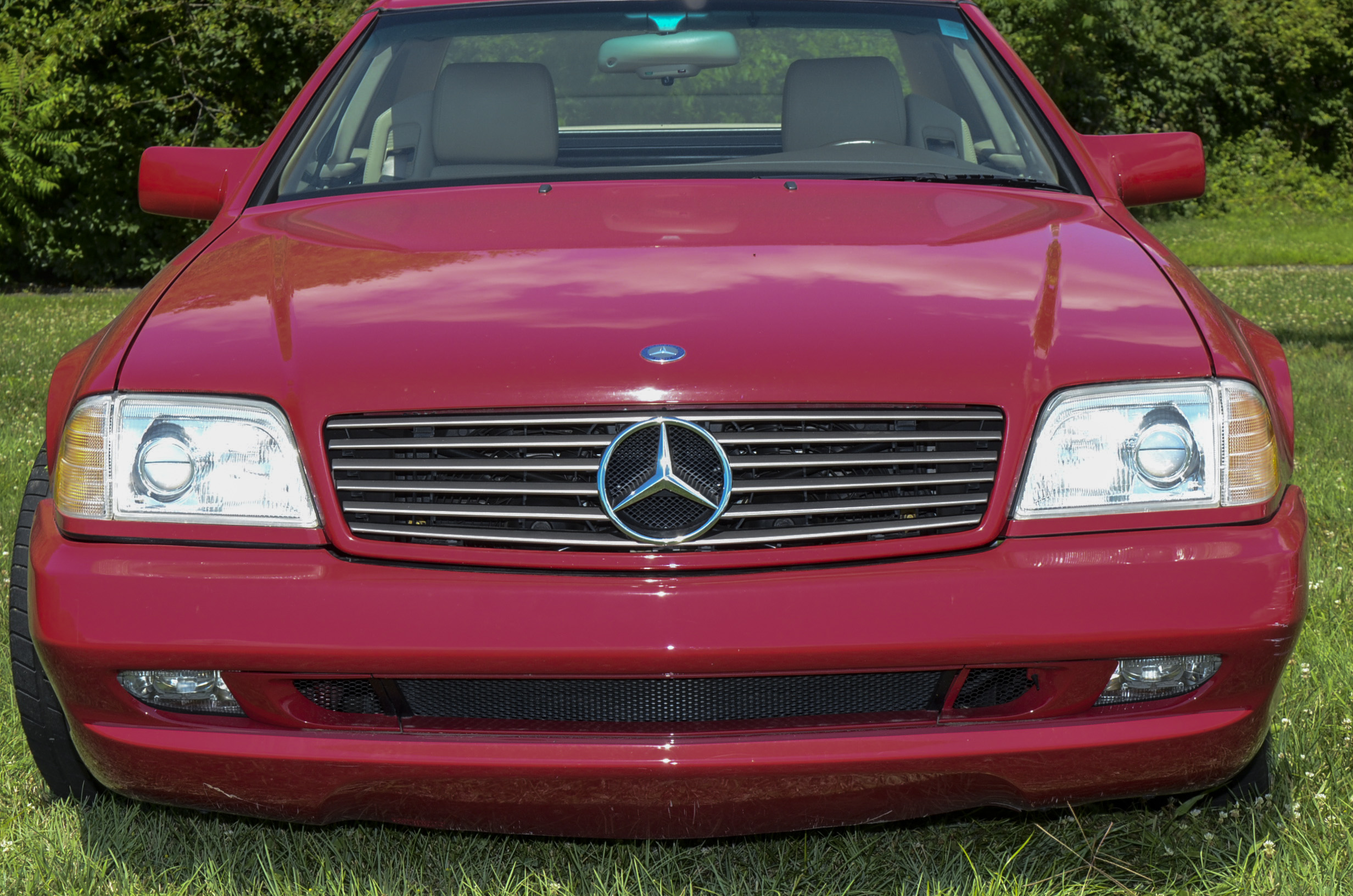 1996 Imperial Red Mercedes SL500 Sport Roadster