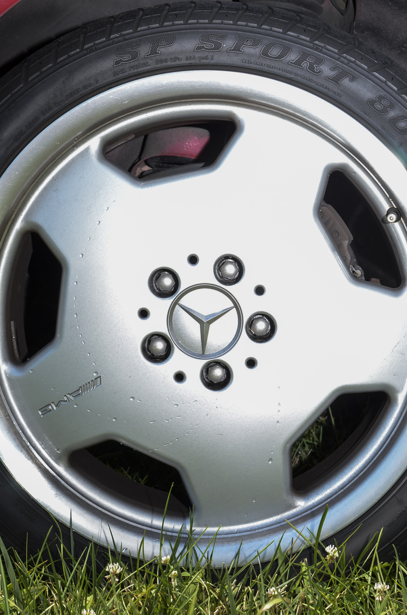 1996 Imperial Red Mercedes SL500 Sport Roadster