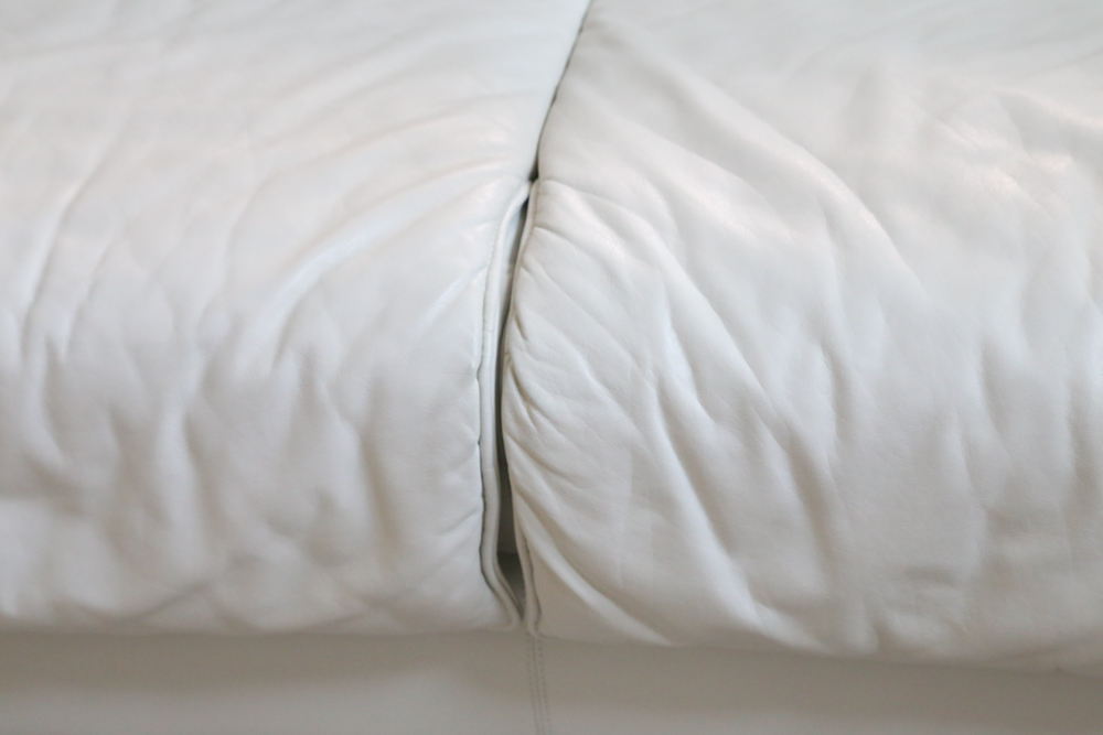 White Leather Sectional Sofa