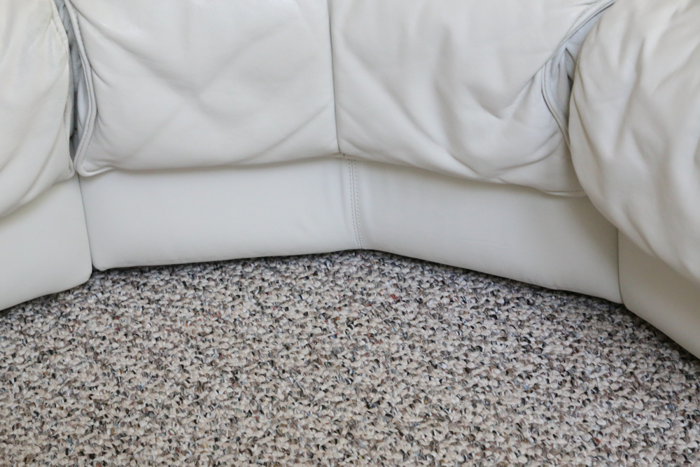 White Leather Sectional Sofa