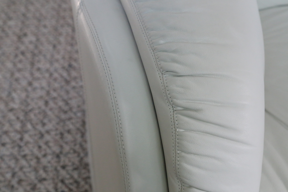 White Leather Sectional Sofa