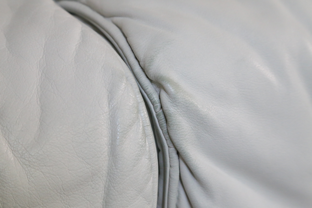 White Leather Sectional Sofa