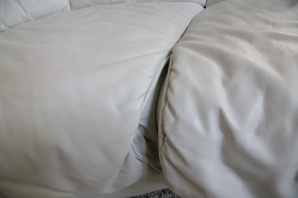 White Leather Sectional Sofa