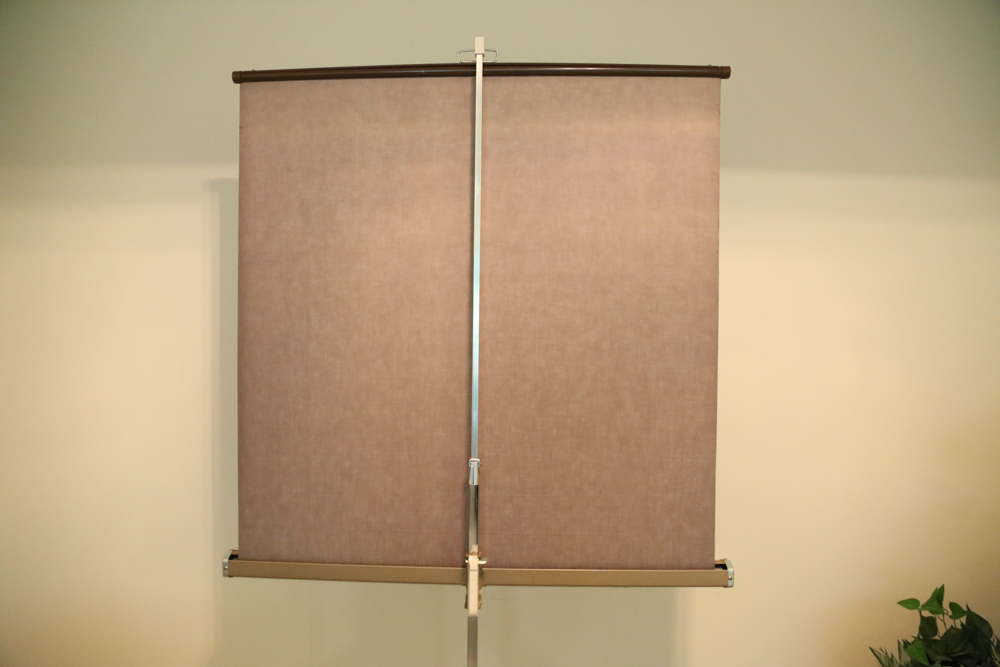 Vintage Da-Lite Silver Pacer Freestanding Collapsible Projection Screen