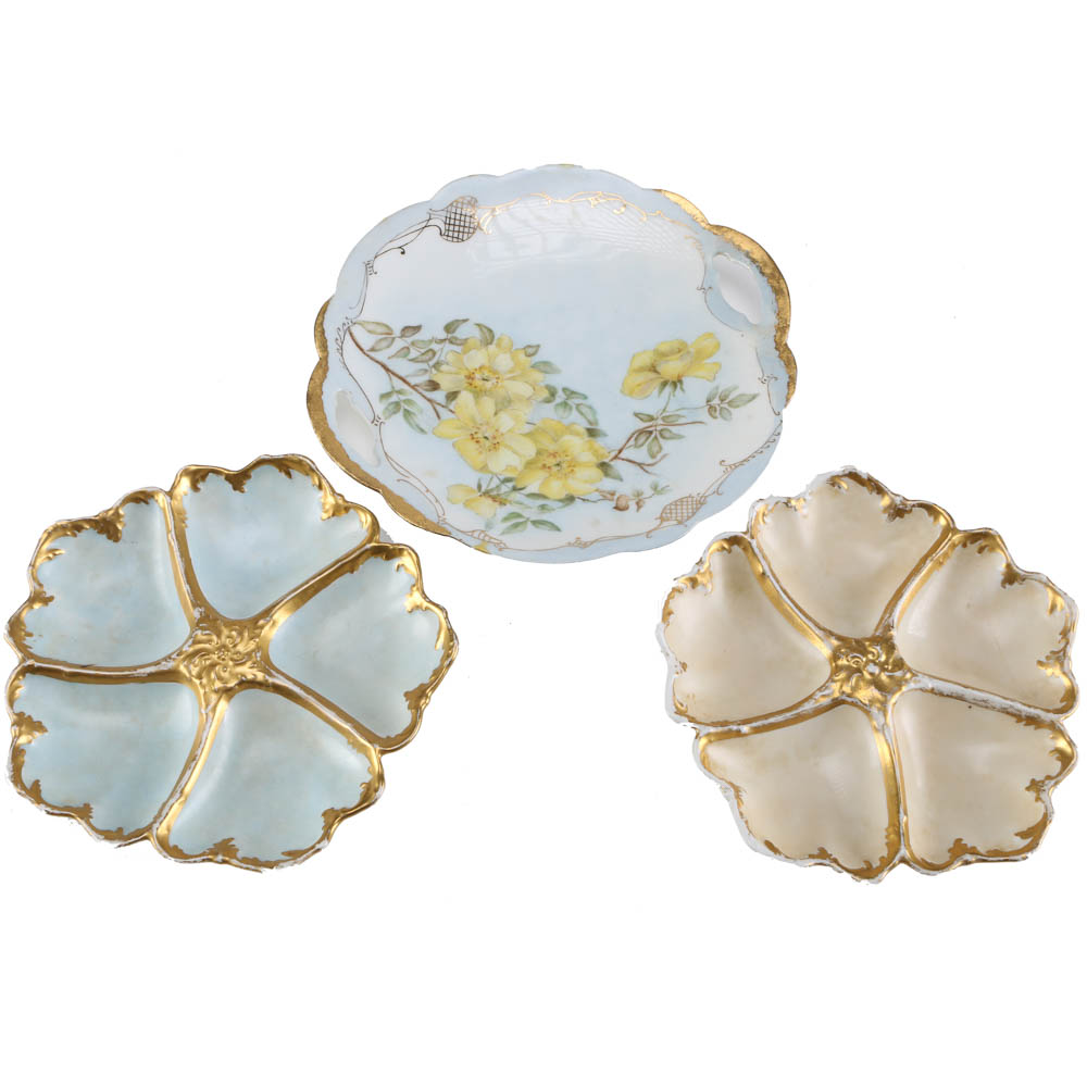 Vintage Floral Plates