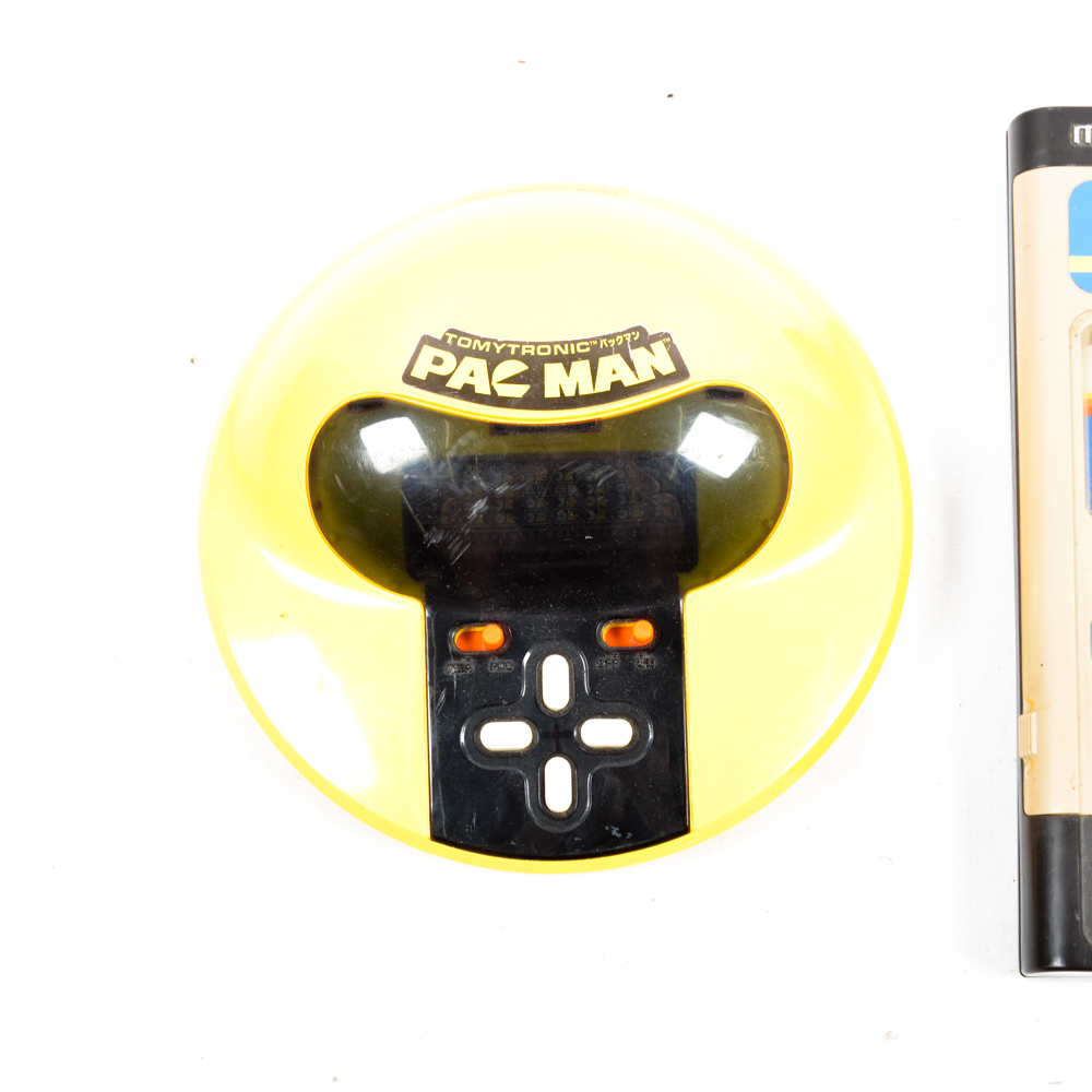 Vintage 1970s-80s Pac Man and Block Busters Handheld Electronic Games