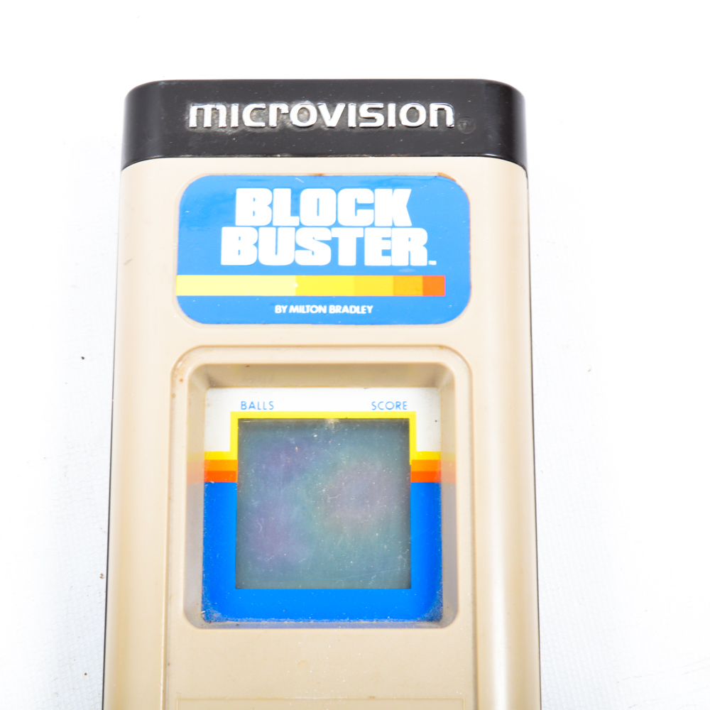 Vintage 1970s-80s Pac Man and Block Busters Handheld Electronic Games